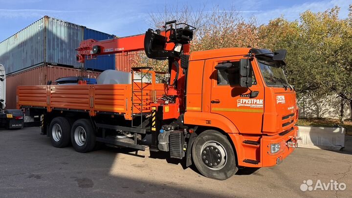 КАМАЗ 65115-48 (А5) с КМУ, 2023