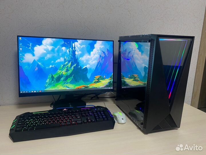 Игровой компьютер ryzen 5/ gtx 1660 6 gb/ 16 gb