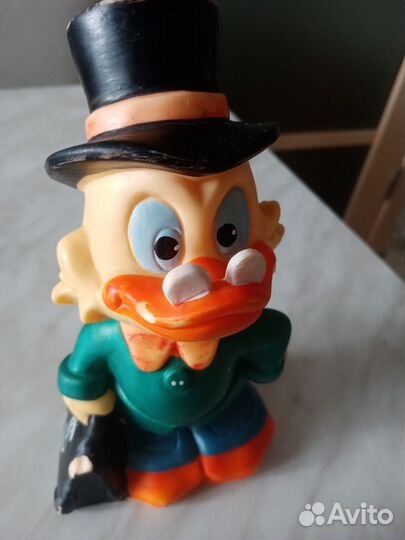 Резиновая игрушка Скрудж Макдак из 90-х винтаж