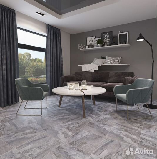 Керамогранит Gracia Ceramica Volterra Grey серый