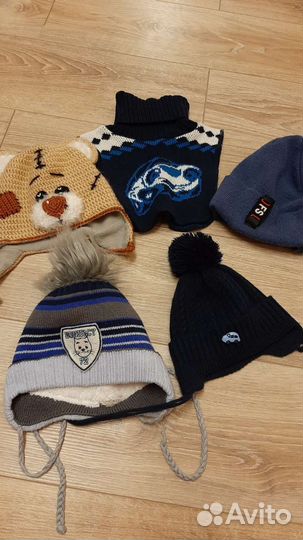 Шапка мишка с ушками зима/демис