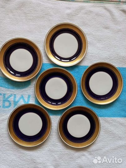 Тарелки Германия Weimar Кобальт