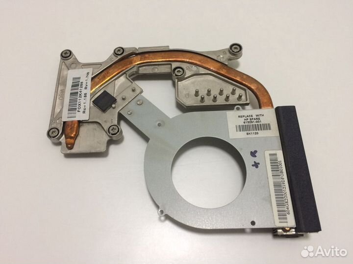 Радиатор охлаждения ноутбука HP Probook 4525S