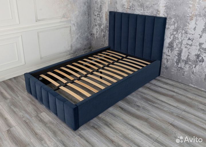 Кровать двуспальная 120х200 Богема в велюре