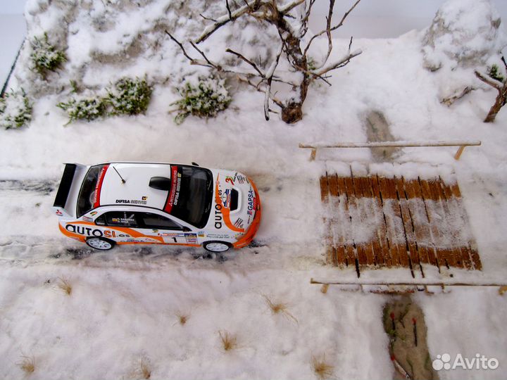 Диорама 1:43 зимний ручеек