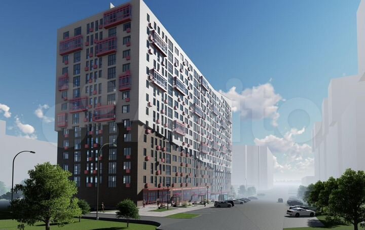 1-к. квартира, 46,9 м², 10/16 эт.