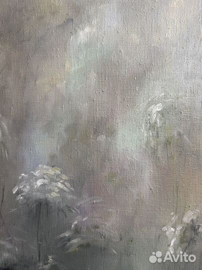 Интерьерная картина маслом абстракция