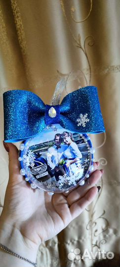 Елочный шар с фото