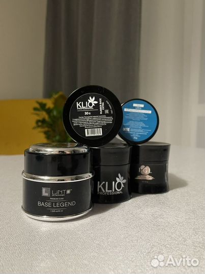 База для гель-лака в баночках linto, klio