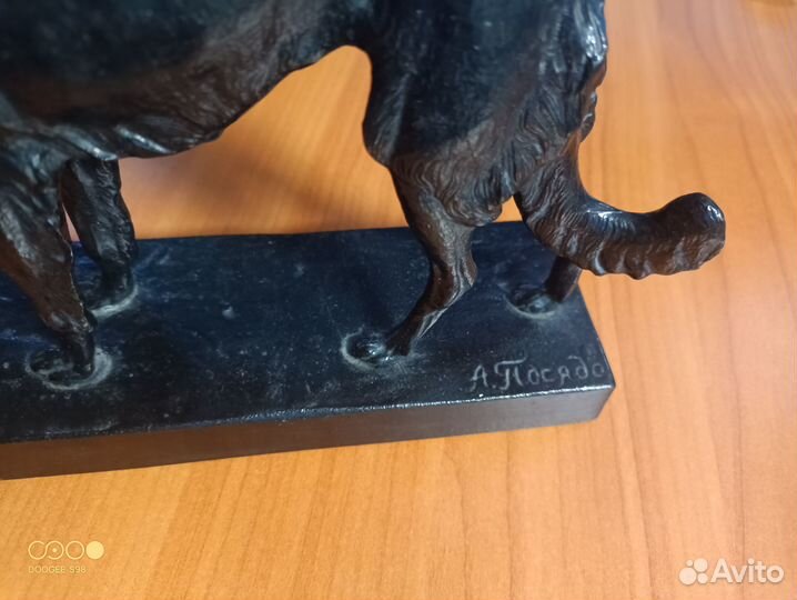 Каслинское литье Борзая собака 1984