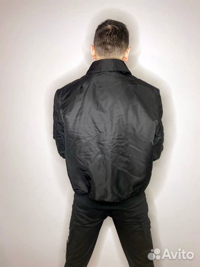 Мужская куртка бомбер зимняя