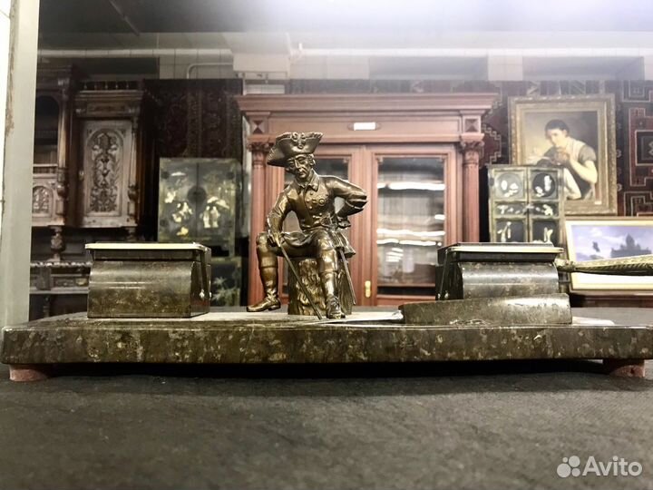 Настольный письменный прибор.Фридрих Великий. XIX