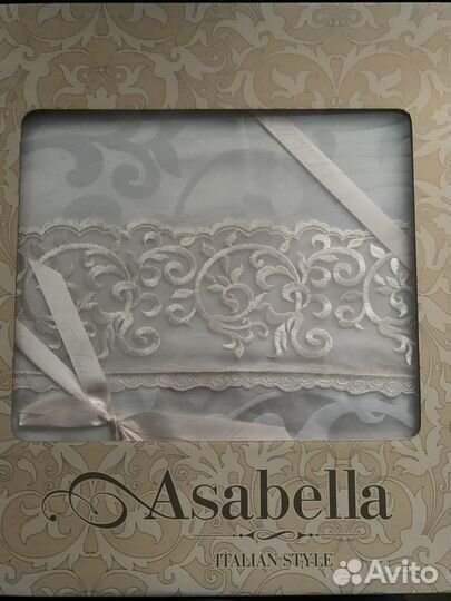 Скатерть новая жаккард asabella 180x300 160x220