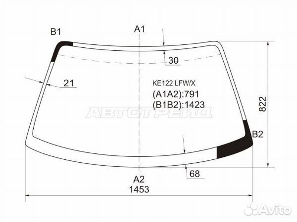 Стекло лобовое
