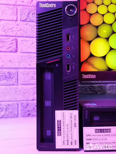 Компьютер i5 2400S ram 4gb ssd 120gb