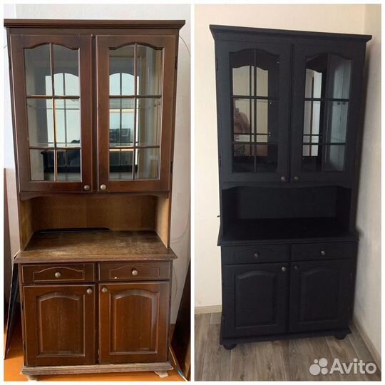 Реставрация дверей деревянной мебели