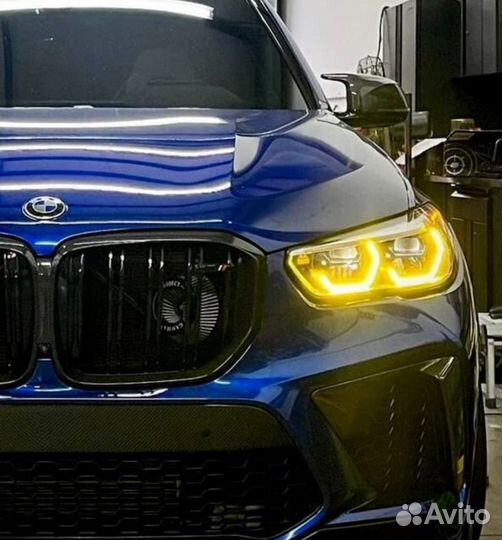 Желтые модули DRL BMW X5 G05 X6 G06 X5M F95 F96