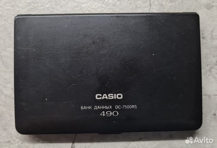 Электронная записная книжка. Банк данных Casio