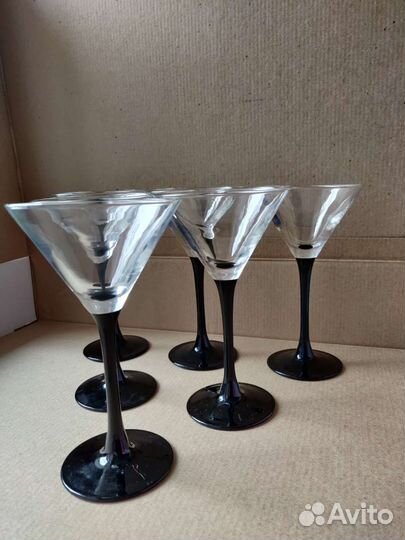 Фужеры бокалы для Мартини и коктейлей люминар