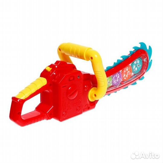 Игрушечная «Бензопила» с шестеренками (свет, звук)