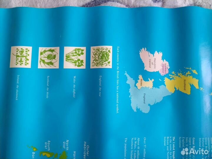 Карта Британских островов, Великобритании