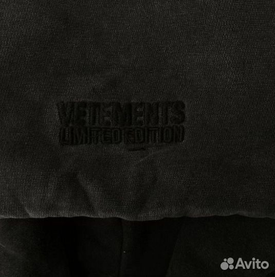 Худи Vetements XES oversize