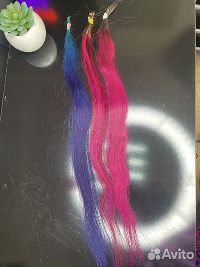 Волосы для наращивания б/у много