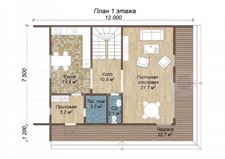 Дом 177 м² на участке 6 сот.