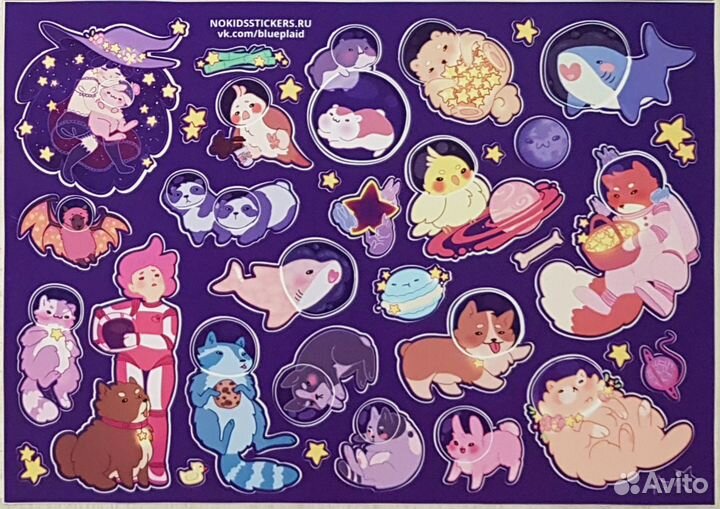 Стикеры NKS виниловые