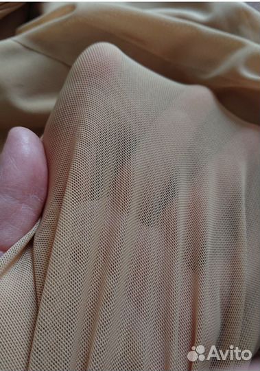 Ткань Сетка-стрейч телесная