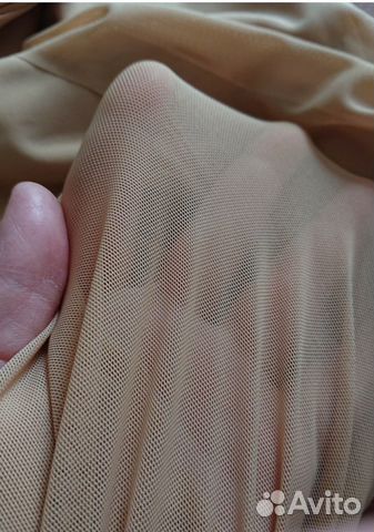 Ткань Сетка-стрейч телесная