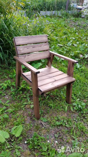 Скамейка садовая деревянная