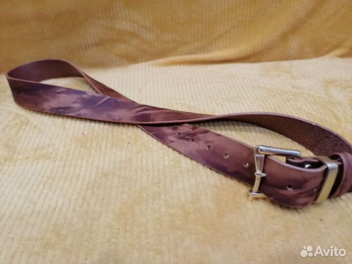 Мужской кожаный ремень, ремень ручной работы