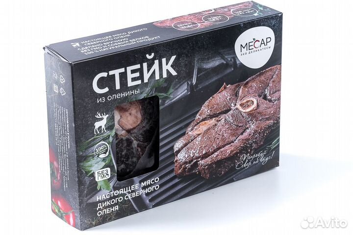 Стейк оленина на кости