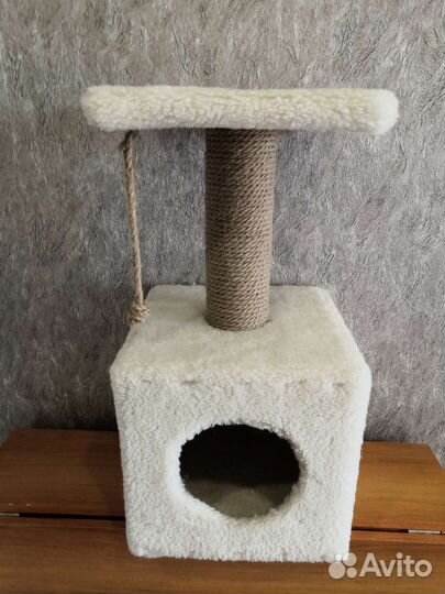 Когтеточка домик для кошки бу