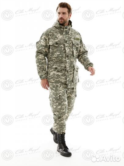 Костюм горка 8 деми Серый пиксель / Rip - Stop