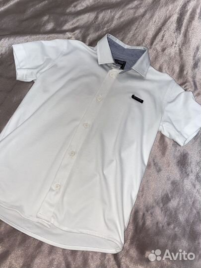 Белая рубашка на мальчика 116