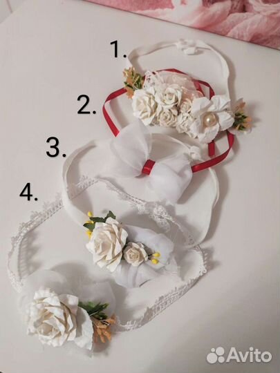 Повязки на голову для девочки (0-1,5г)