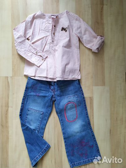 Много одежды для девочки р.104