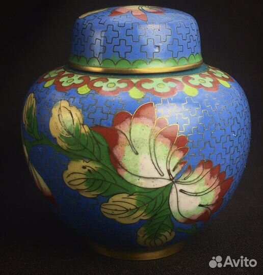 Чайница винтаж клуазоне