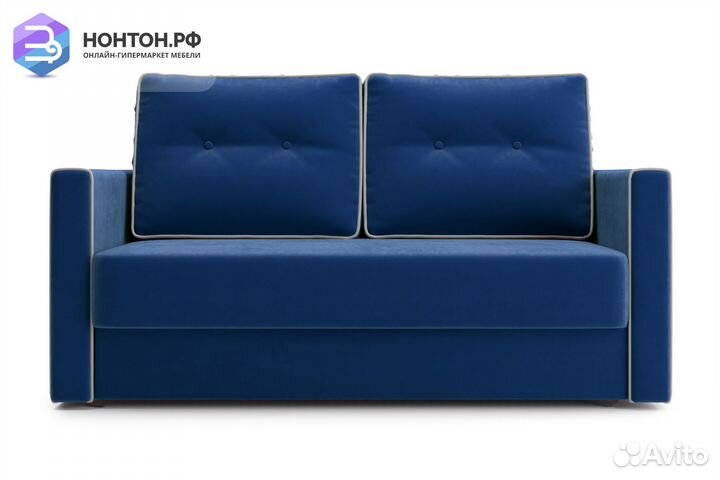 Диван еврокнижка Леон темно-синий