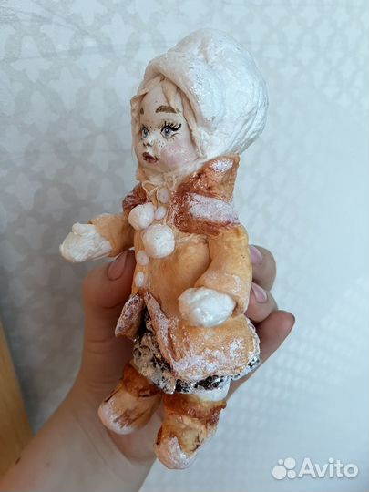 Ватная елочная игрушка