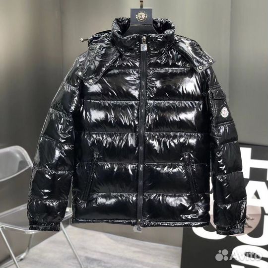 Пуховик Moncler Maya глянцевый