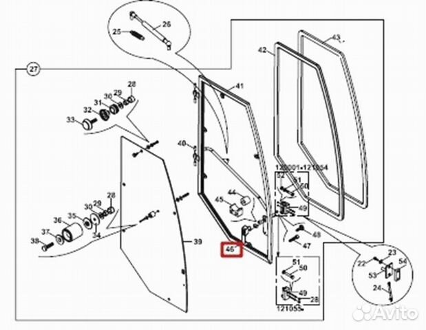 Ручка двери S91/00612 Г Hidromek