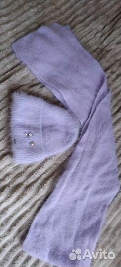 Комплект шапка и шарф женский