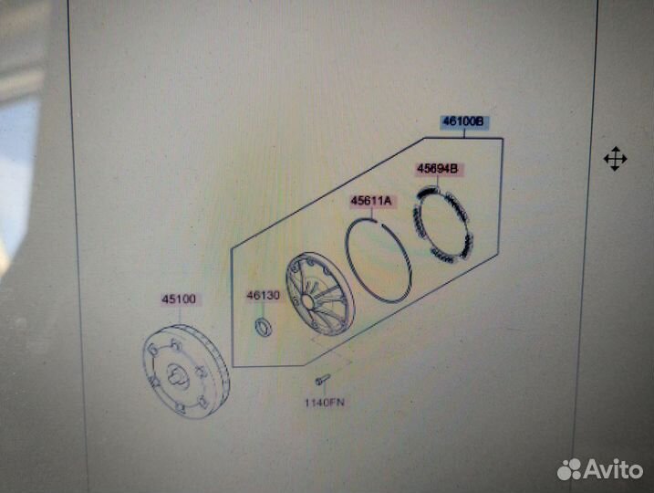 461004E001 ремкомплект масляного насоса A8TR1 S2