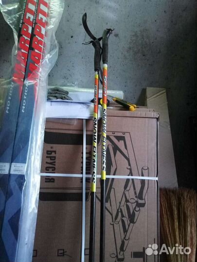 Лыжи беговые с палками