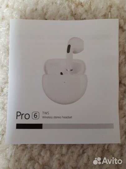 Новые наушники беспроводные Pro 6