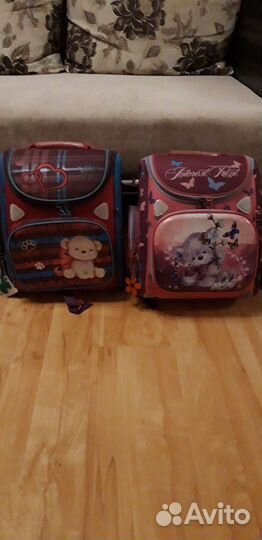 Рюкзаки школьные для девочек 2 шт