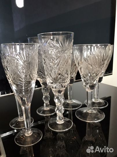 Хрустальные фужеры СССР